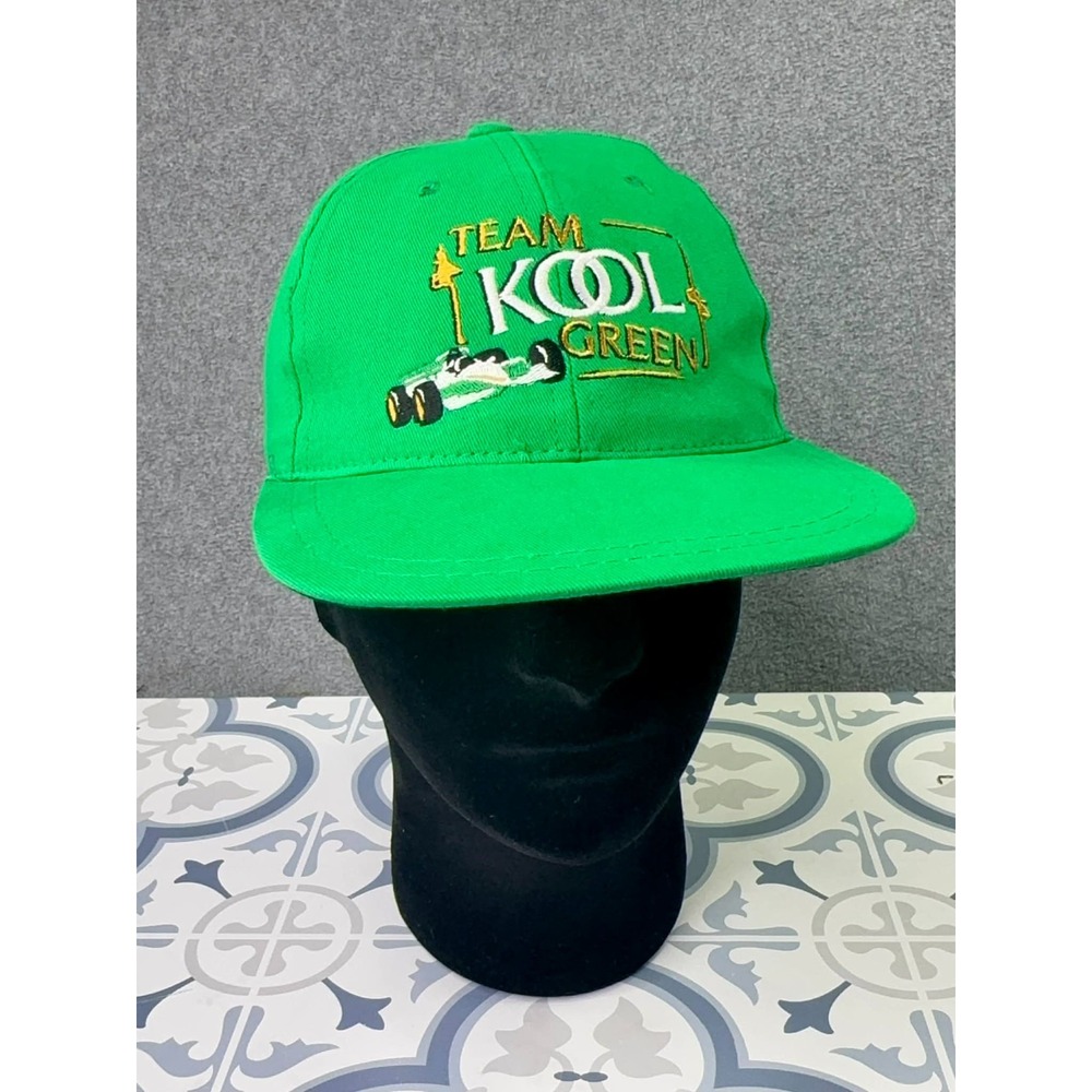 NEW Vintage 90s‎ KOOL Cigarettes Team Kool Racing Green Hat OSFA Official Gear